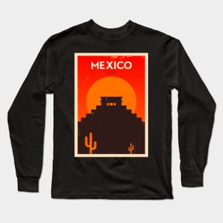 Mexico Poster Design Long Sleeve T-Shirt